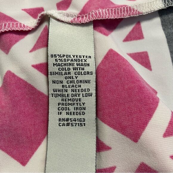 Eliza J Pink & Black Geometric Print Dress Size 4 - Picture 9 of 10